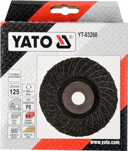 YATO DISC PENTRU SLEFUIT UNIVERSAL, 125MM, P8