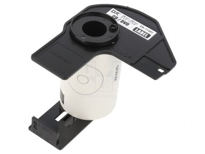 Etichetă autoadezivă albă 58mm neagră DK-11207 foto