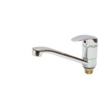 Baterie chiuveta bucatarie monocomanda cu pipa mobila 22 cm, cartus ceramic, crom lucios