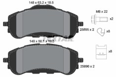 TEXTAR 2589501 Q+ set placute frana,frana disc