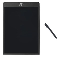 Tableta grafica de desenat pentru copii,color de 16 inch diagonala, cu buton de stergere si creion - Negru