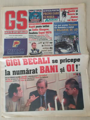 gazeta sporturilor 17 iunie 2003-interviu anghel iordanescu,art. rapid,d.niculae foto