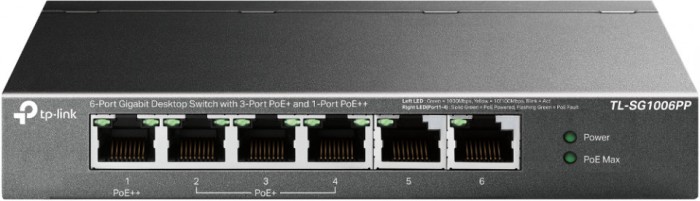 TPL SW 6P-GB POE-3P UNMNGD DESK