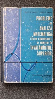 PROBLEME DE ANALIZA MATEMATICA PENTRU CONCURSURILE DE ADMITERE - Rosculet foto