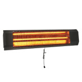 Cumpara ieftin Soba cu cuart KUMTEL MV 1800, 1800W, protectie la rasturnare, afisaj LED, rezistenta la apa, negru