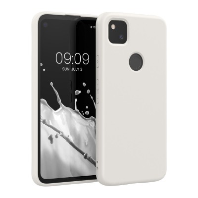 Husa Kwmobile pentru Google Pixel 4a, Alb, Silicon, KWM000011JE041C foto