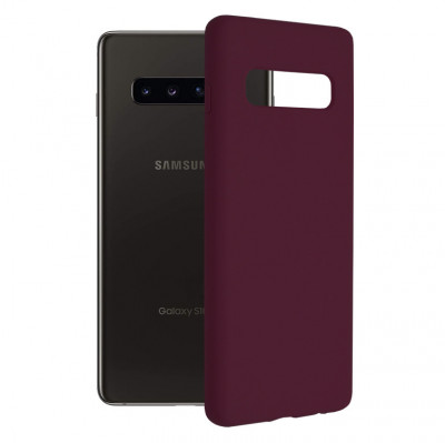 Husa Techsuit Soft Edge Silicon Samsung Galaxy S10 Plus - Plum Violet foto