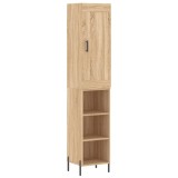 Cumpara ieftin Dulap inalt, stejar sonoma, 34,5x34x180 cm, lemn prelucrat