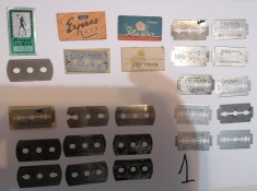 RARE = LOT LAME BARBIERIT UNELE INTERBELICE , GILLETTE , SOLINGEN ETC