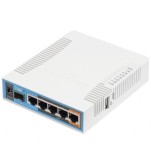 HAP ac, 5 x Gigabit, 802.11b/g/n 2.4Ghz, 802.11ac 5GHz, SFP, USB - MikroTik RB962UiGS-5HacT2HnT
