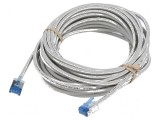 Patch cord U/UTP 6a 10m LSZH gri 32AWG, Goobay