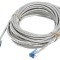 Patch cord U/UTP 6a 10m LSZH gri 32AWG