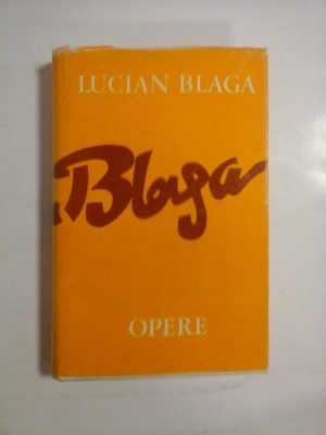 OPERE 7 - LUCIAN BLAGA - eseuri foto