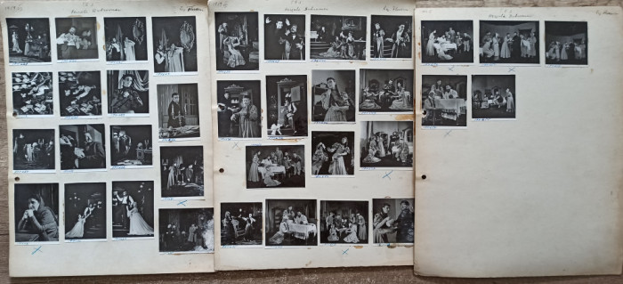 Scene din Hershele Dubrovner, Teatrul Evreiesc de Stat 1959// lot 36 fotografii