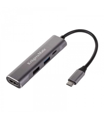 HUB USB Type C - HDMI USB3.0 USB 2.0 +USB Type C KRUGER&amp;amp;MATZ foto