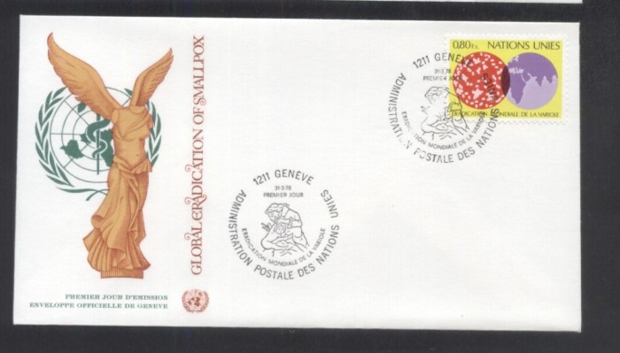 UN Geneva 1978 Health Mi.73 FDC UN.265
