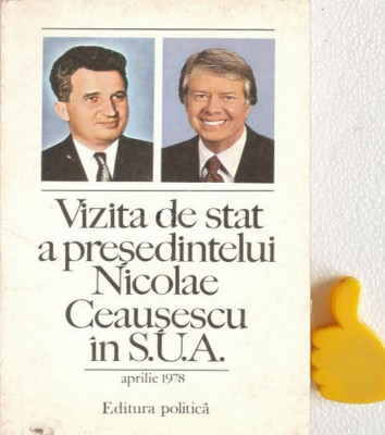 Vizita de stat a presedintelui Nicolae Ceausescu in S.U.A. foto