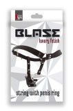 Chilot piele pentru Strapon Blaze String with Penis Ring