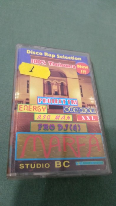 CASETA AUDIO DISCO RAP SELECTION MARFA ORIGINALA FOARTE RARA !!!