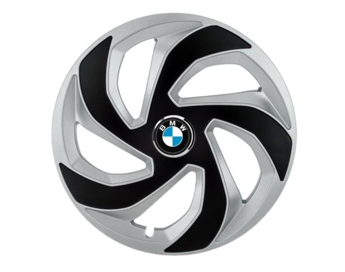 Set 4 capace roti Rex Gri-Negru R16 pentru gama auto BMW