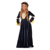 Costum medieval Julieta KidMania&reg; pentru fete 5-7 ani 110-122 cm