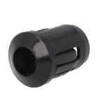 Suport pentru LED 5 mm monobloc neagra UL94V-2 L 12.5 mm FIX&amp;FASTEN