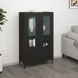 vidaXL Dulap &icirc;nalt, negru, 70x31x115 cm, lemn compozit
