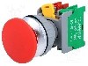 Intrerupator ac&amp;#355;ionat prin apasare, 1 pozitii, 30mm, seria XE30, AUSPICIOUS - XE30-1O/C R