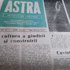 REVISTA ASTRA NR 1 IANUARIE 1990