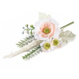 Cumpara ieftin Set 3 crengute Margarete si Bujori artificiali multicolor 21 cm
