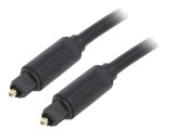 Cablu Toslink Optic Aurit 2m Negru