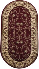 Covor Clasic, Lotos 523, Rosu, Oval, Diverse Dimensiuni, 1800 gr/mp - 80x200 cm foto
