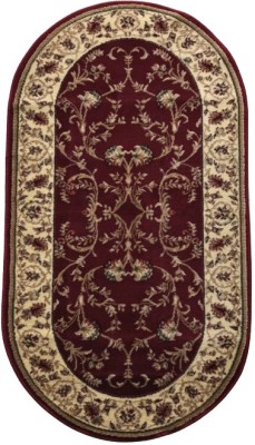 Covor Clasic, Lotos 523, Rosu, Oval, Diverse Dimensiuni, 1800 gr/mp - 80x200 cm foto