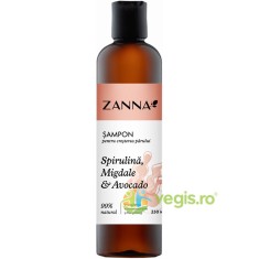 Sampon pentru Cresterea Parului cu Spirulina, Migdale si Avocado 250ml