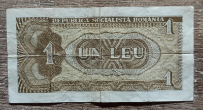 Bancnota circulata 1 (un) leu 1966 foto