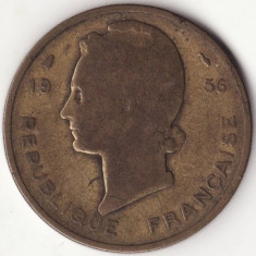 Moneda Africa Occidentala Franceza - 25 Francs 1956