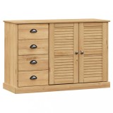 Cumpara ieftin Servanta cu sertare VIGO, 113x40x75 cm, lemn masiv de pin