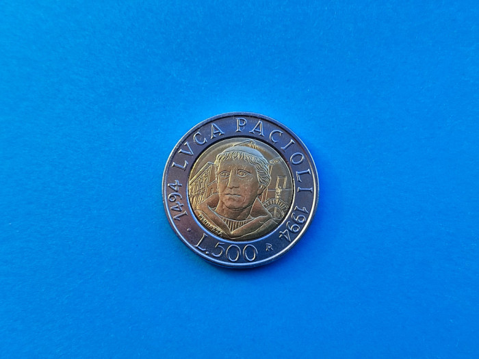 500 Lire 1994 ( Pacioli) Italia-Calitate