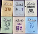 Romania 1957 - Lot 6 reviste filatelice romanesti FILATELIA / An VI complet