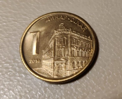 Serbia - 1 Dinar / dinara (2014) - monedă s283 foto