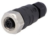 Mufă M12 PIN 4 Mamă pe Cablu IP67