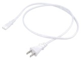 Cablu IEC C7 2x0,75mm2 1m alb 7A 125V LIAN DUNG