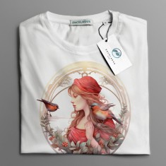 Tricou casual din bumbac 100% de barbati marimea L Lady in Red