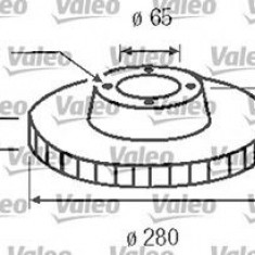 Disc frana VW GOLF IV (1J1) (1997 - 2005) VALEO 186604