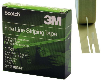 Banda Mascare 3M Fine Line Stripping Tape, 25.4mm x 13.9m foto