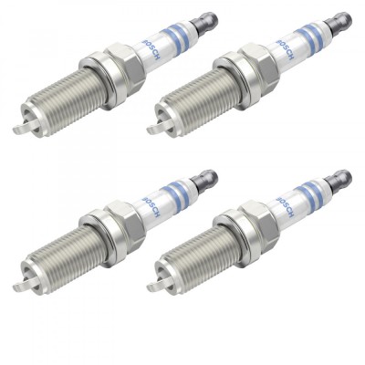 Set 4 bujii scanteie Bosch pentru Fiat Sedici, Honda Civic, Jazz, Hyundai Santa Fe, Sonata, Subaru Forester, Impreza, Toyota Rav 4, Tundra, Yaris foto