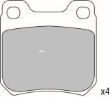 Set placute frana,frana disc SAAB 9-3 Cabriolet (YS3D) (1998 - 2003) KRIEGER 0950006336