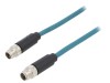 Cablu BULGIN M12-M12, 8 pini, Cod X (ProfiNET), 3 metri, IP67, pentru senzori si automatizari