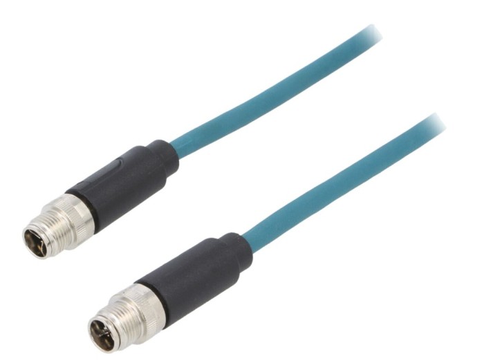 Cablu M12-M12 8 pini, cod X, 3m