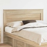 vidaXL Tăblie cap cu headboard Gri din beton 140 cm Lemn compozit 887452